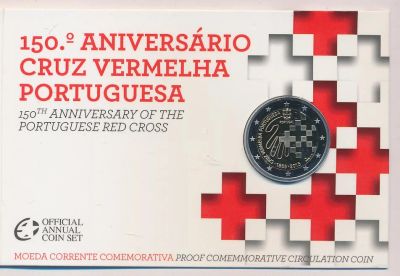 Лот: 12137840. Фото: 1. Португалия 2 евро 2015 Proof Красный... Европа