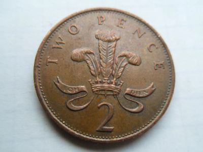 Лот: 9017340. Фото: 1. Великобритания 2 пенса 1989. Великобритания и острова