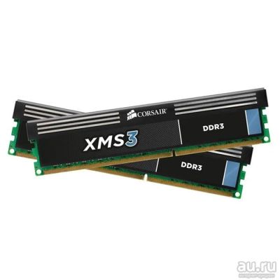 Лот: 11628689. Фото: 1. Corsair XMS3 CMX8GX3M2A1600C9... Оперативная память