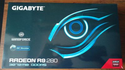 Лот: 10890035. Фото: 1. Gigabyte Radeon R9 280. Видеокарты