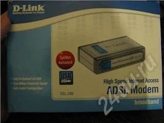 Лот: 384565. Фото: 1. DSL-200 - D-Link. Проводные модемы
