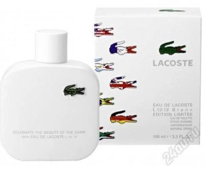 Лот: 3290761. Фото: 1. Lacoste L.12.12. White Limited... Мужская парфюмерия