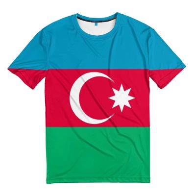 Лот: 12069722. Фото: 1. Мужская футболка 3D "Азербайджан... Футболки
