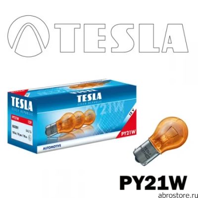 Лот: 8226185. Фото: 1. TESLA PY21W лампа автомобильная... Оптика и освещение