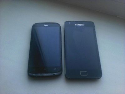 Лот: 12574934. Фото: 1. Samsung Galaxy S2 и HTC Desire... Смартфоны