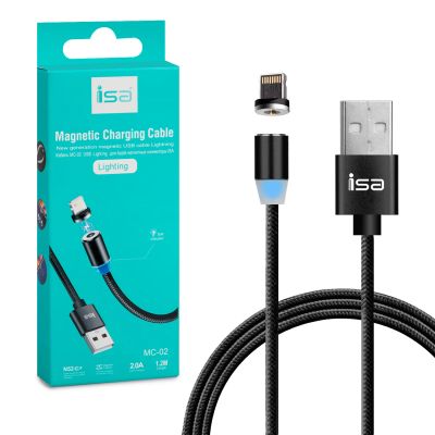 Лот: 18667036. Фото: 1. Кабель USB Lightning MС-02 магнитный... Другое (смартфоны, связь, навигация)