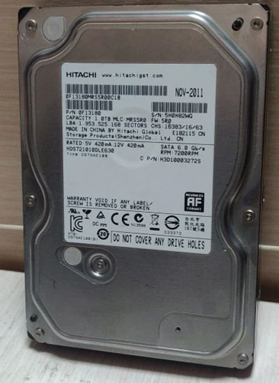 Лот: 18745277. Фото: 1. Жесткий диск 1000 Гб, Sata, 7200... Жёсткие диски (HDD)