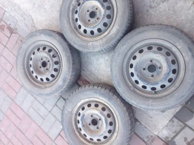 Лот: 7126357. Фото: 1. Штампы 4х100 на резине. Шины на дисках