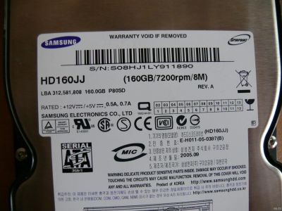 Лот: 11876456. Фото: 1. HDD samsung на запчасти на разбор... Жёсткие диски (HDD)
