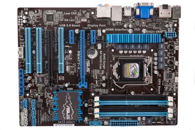 Лот: 14458611. Фото: 1. (237) ASUS P8H77-V (1155 сокет... Материнские платы