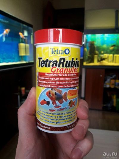 Лот: 13323624. Фото: 1. TetraRubin Granulat 250мл/100г... Корма