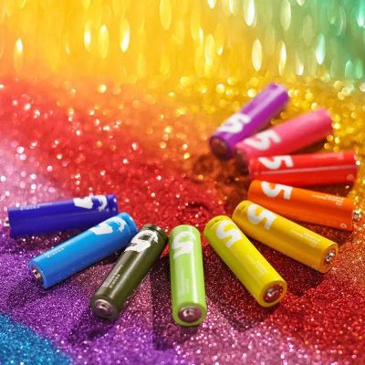 Лот: 20188190. Фото: 1. Батарейки Xiaomi ZMI AA Rainbow... Батарейки, аккумуляторы, элементы питания