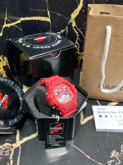 Лот: 22557197. Фото: 1. Casio G-shock красные новые. Оригинальные наручные часы