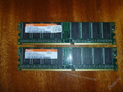 Лот: 2677547. Фото: 1. 1024(2x512) Hynix PC3200U. Оперативная память