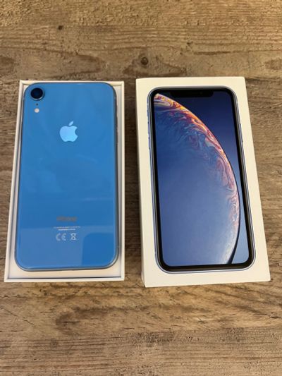 Лот: 18456505. Фото: 1. iPhone XR 128 gb голубой. Смартфоны