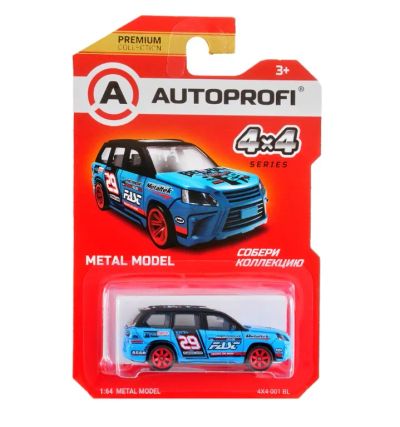 Лот: 25804800. Фото: 1. Машинка 1:64 4x4 синий 4x4-001. Другое (авто, мото, водный транспорт)