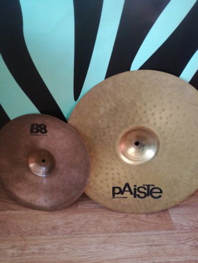Лот: 12190159. Фото: 1. Тарелка Paiste 20", B8 hi-hats... Ударные