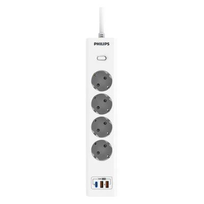 Лот: 24565104. Фото: 1. Сетевой фильтр Philips 4 розетки... Удлинители, тройники, сетевые фильтры