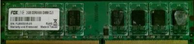 Лот: 6323596. Фото: 1. память foxline 2gb ddr2 800 dimm... Оперативная память