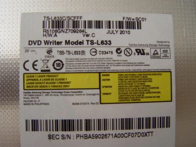 Лот: 3047097. Фото: 1. Привод для ноутбука Toshiba TS-L633... Приводы CD, DVD, BR, FDD
