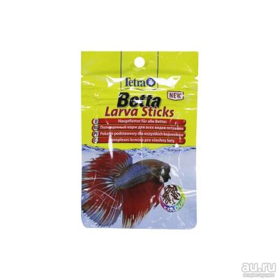 Лот: 10400598. Фото: 1. Корм tetra betta larva sticks... Корма