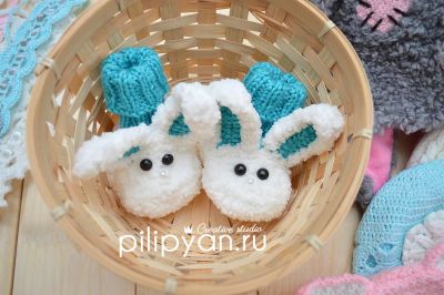 Лот: 6874687. Фото: 1. Пинетки детские ручной работы... Другое (одежда, обувь, галантерея)