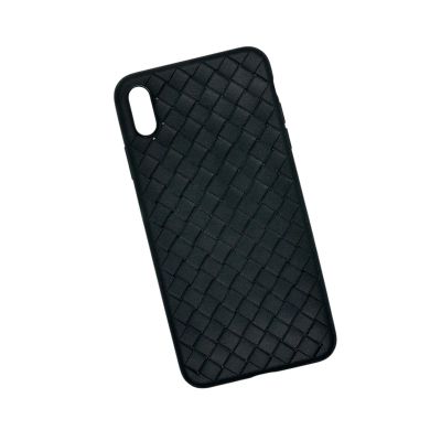 Лот: 25090132. Фото: 1. Чехол iPhone XS Max Плетеный черный. Чехлы, бамперы