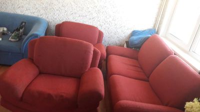 Лот: 7715340. Фото: 1. Набор мягкой мебели диван + 2... Комплекты мягкой мебели