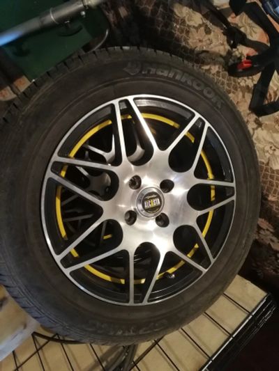 Лот: 17786161. Фото: 1. диски r15 Alcasta и шины Hankook... Шины на дисках