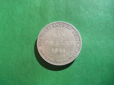 Лот: 19240680. Фото: 1. 1 талер Гессен-Кассель 1841 г. Германия и Австрия