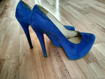 Лот: 9954125. Фото: 1. Туфли синего цвета. Туфли