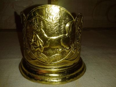 Лот: 7116235. Фото: 1. Подстаканник "Добыча". Предметы интерьера и быта