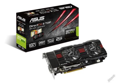 Лот: 5914083. Фото: 1. Asus GeForce GTX 670 [GTX670-DC2-2GD5... Видеокарты