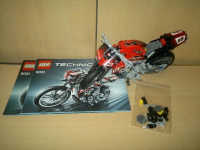 Лот: 8027432. Фото: 1. Лего Lego Technic 8051 Мотоцикл. Конструкторы