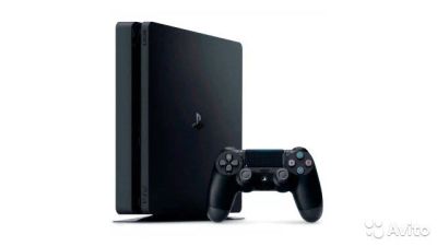 Лот: 15068851. Фото: 1. SonyPlaystation4 slim 1tb. Игровые приставки, консоли