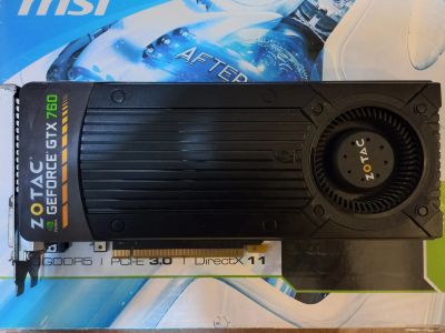 Лот: 22224177. Фото: 1. Видеокарта GTX 760 4gb нерабочая. Видеокарты