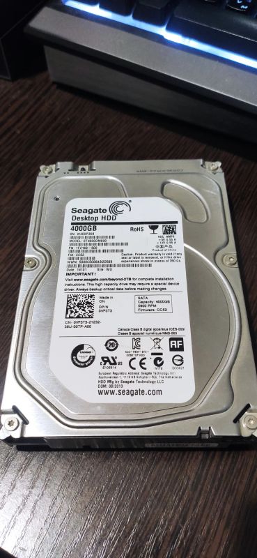 Лот: 20835012. Фото: 1. Жёсткий диск 4Tb SATA. Жёсткие диски