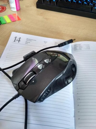 Лот: 8158012. Фото: 1. Oklick Hunter Laser Gaming Mouse... Клавиатуры и мыши