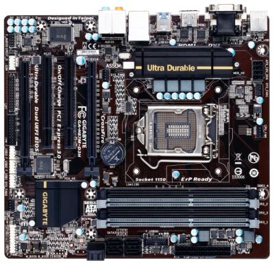 Лот: 6132703. Фото: 1. gigabyte GA-h87m-d3h (rev. 1.0... Материнские платы