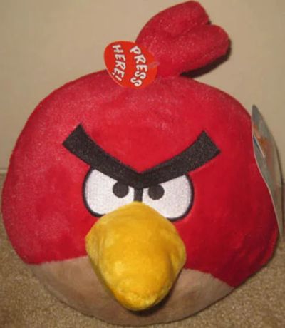 Лот: 3381924. Фото: 1. Мягкая игрушка angry birds. Мягкие