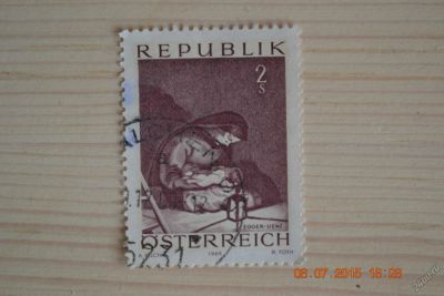 Лот: 5793064. Фото: 1. Марка Австрии 1969г. Мадонна картина... Марки