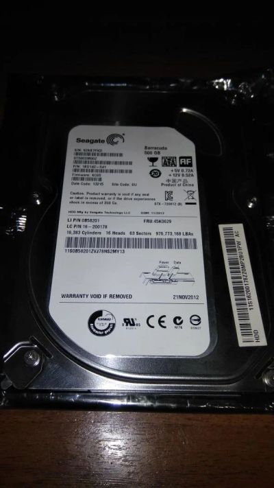 Лот: 11251675. Фото: 1. Seagate ST500DM002. Жёсткие диски (HDD)
