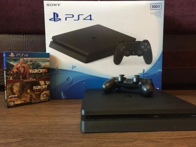 Лот: 9383031. Фото: 1. Sony PlayStation 4 Slim 500 Gb... Игровые приставки, консоли