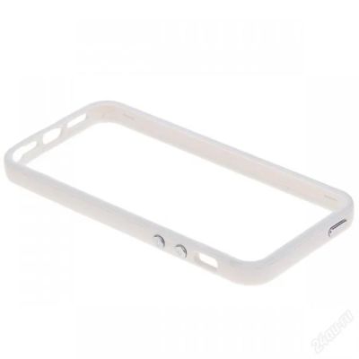 Лот: 6808573. Фото: 1. Бампер ES Apple iPhone 5S Белый. Чехлы, бамперы