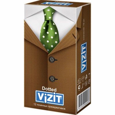 Лот: 23730305. Фото: 1. Vizit Dotted презервативы точечные... Лекарства