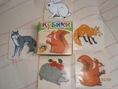 Лот: 5075621. Фото: 1. Кубики "сложи рисунок". Развивающие