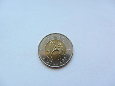 Лот: 6409321. Фото: 1. Канада 2 доллара 2008 Квебек без... Америка