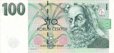 Лот: 2025130. Фото: 1. 100 чешских крон. Европа