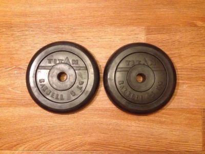 Лот: 6791066. Фото: 1. Диски Titan Barbell 5 кг - 2 шт... Штанги, блины