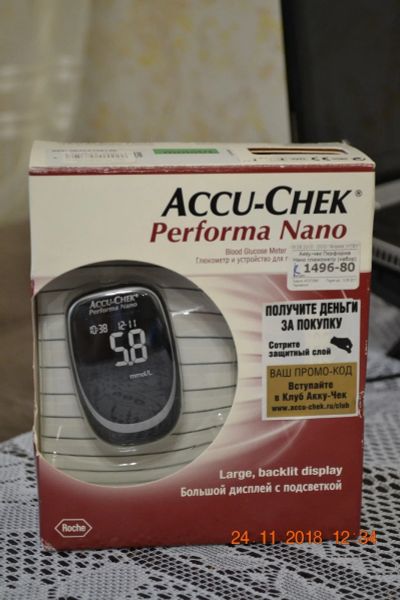 Лот: 12678165. Фото: 1. Глюкометр Accu-chek Performa Nano. Оборудование
